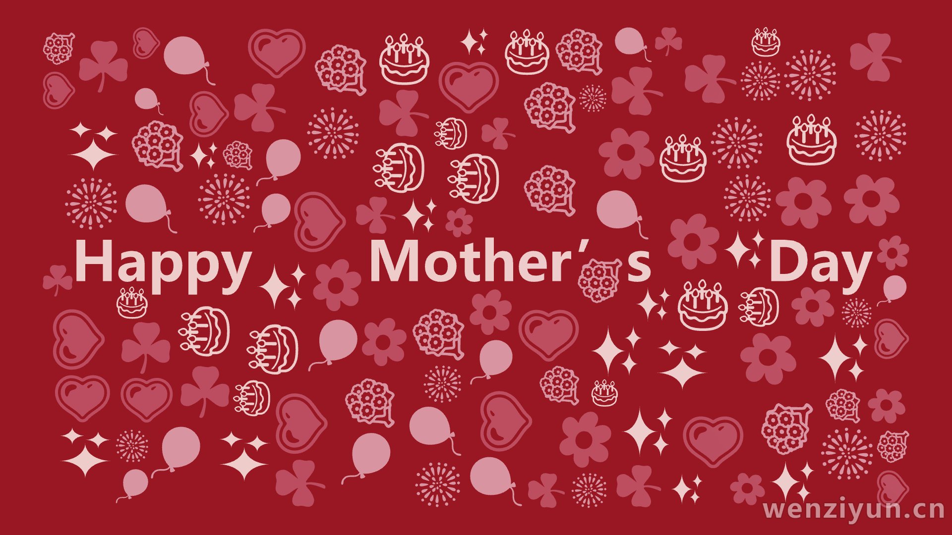   ,Happy   Mother’s   Day,文字词云图-wenziyun.cn