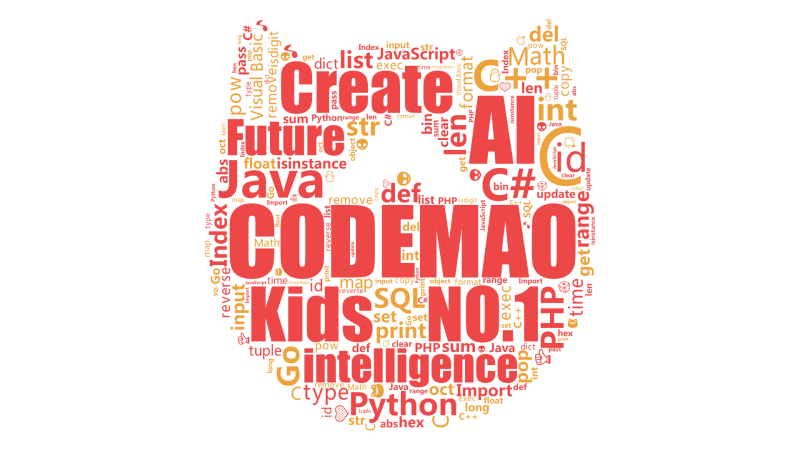 CODEMAO,Kids NO.1,AI,intelligence,Create,Future,Python,C,Java,C++,C#,V