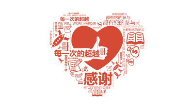 标签云:感谢,每一次的超越,都有您的参与,THANK YOU FOR YOUR TRUST AND SUPPORT,WE WILL WORK HAR,文字词云图-wenziyun.cn