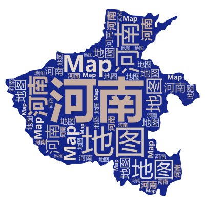 标签云:河南,地图,Map