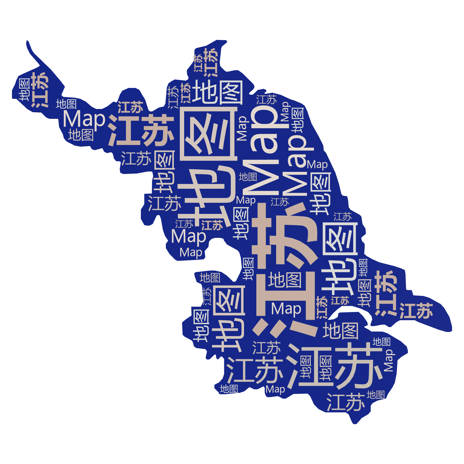 江苏,地图,Map,文字词云图-wenziyun.cn