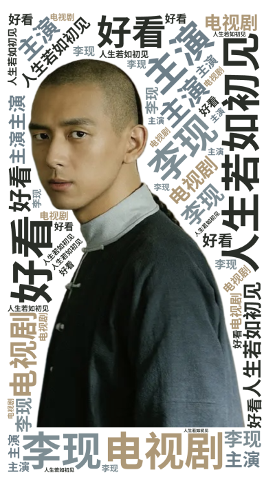 标签云:,人生若如初见,电视剧,主演,李现,好看,文字词云图-wenziyun.cn
