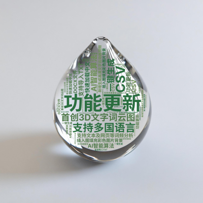 标签云:功能更新,新增生成高清文字云动画视频,插入图填充彩色图片背景,首创3D文字词云图,AI智能算法,一键生成,支持多国语言,快速加载中文,支持文,文字词云图-wenziyun.cn