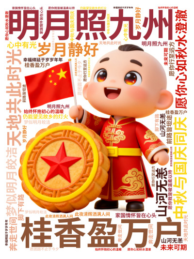 标签云:明月照九州,桂香盈万户,中秋与国庆同庆,天地共此时光,愿你心如秋水澄澈,梦似明月皎洁,山河无恙,岁月静好,家国情怀皆在心头,愿你行至远方,仍,文字词云图-wenziyun.cn