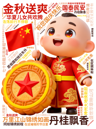 标签云:祝您国庆快乐,金秋送爽,丹桂飘香,盛世华章映山河,七十四载风雨兼程,神州大地焕新颜,万里江山锦绣如画,华夏儿女共欢腾,愿祖国如旭日东升,光芒,文字词云图-wenziyun.cn
