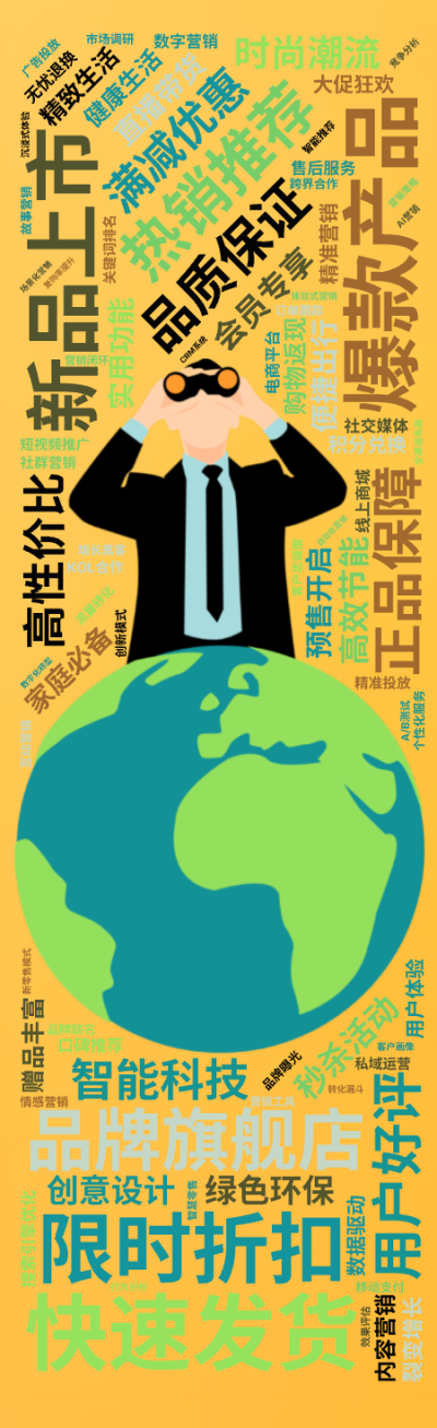 标签云:爆款产品  ,限时折扣  ,新品上市  ,热销推荐  ,品牌旗舰店  ,品质保证  ,用户好评  ,快速发货  ,正品保障  ,满减优惠  ,文字词云图-wenziyun.cn
