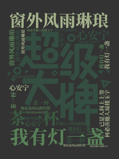 标签云:窗外风雨琳琅,我有灯一盏,茶一杯,心安宁,何必羡他人琼楼玉宇,知足是内心的灯塔,平淡日子里的浪漫,把日子过成舒心,已是人间上上签,窗外风雨琳,文字词云图-wenziyun.cn
